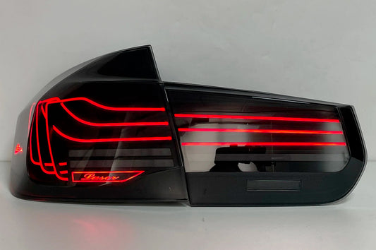 BayOptiks - BMW F30 3 Series & M3 Tail Lights - CSL Laser Style (Smoked)