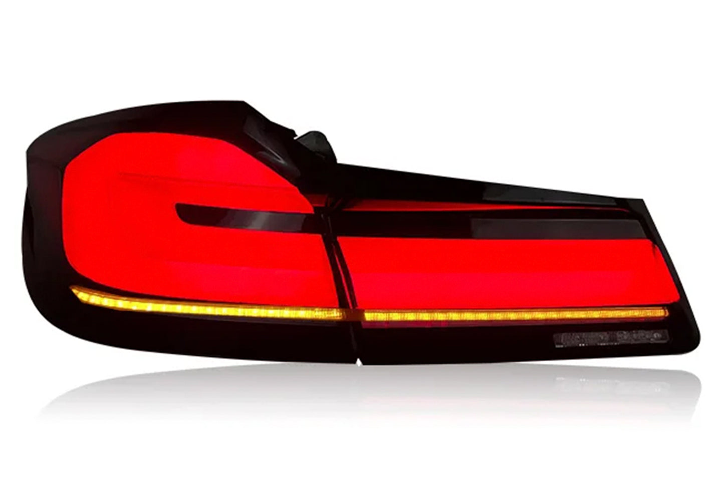 BayOptiks - BMW F90 G30 5 Series & M5 Tail Lights - Sequential LCI Style (Red)