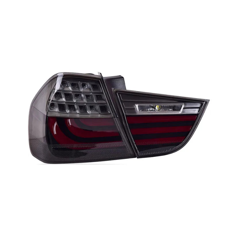 BayOptiks - BMW LCI E90 3 Series & M3 Tail Lights - LCI Style & Start Up Sequence (Smoked Red)