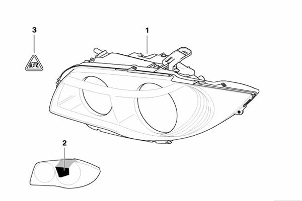 New BMW OEM Headlights - E87 & E81 E82 E88 (Pre LCI - Halogen)