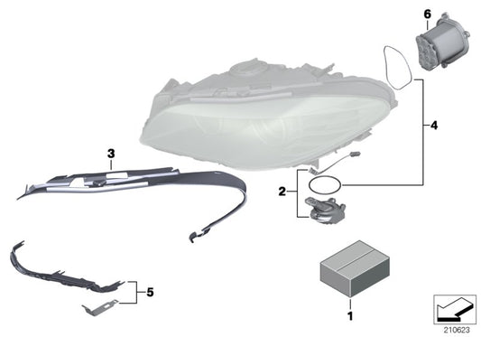 Headlight Repair Kit - F10/F11 Pre LCI Xenon/Adaptive Xenon