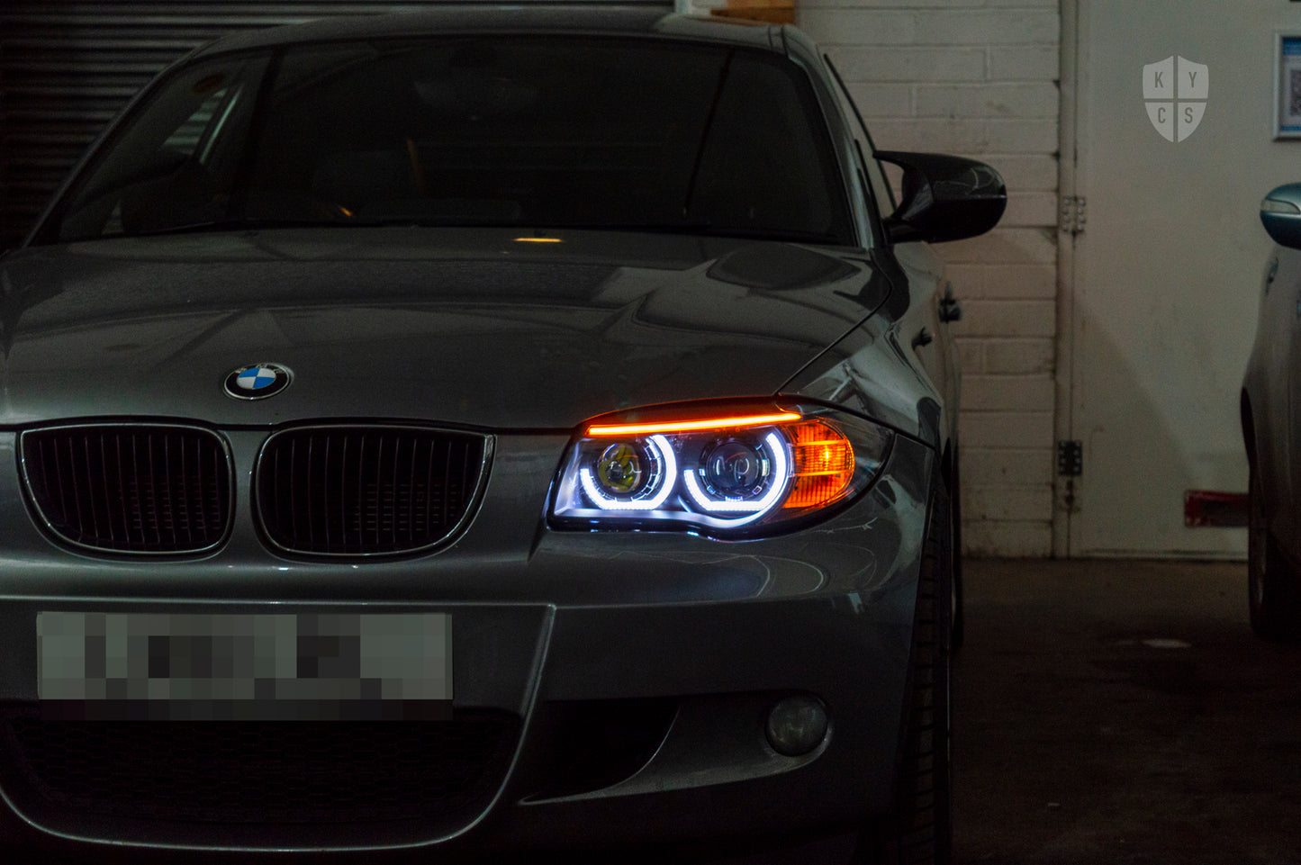 E81 E82 E88 LCI -  3/4 DTM Angel Eyes (BMW 1 Series & 1M Halogen Headlights)