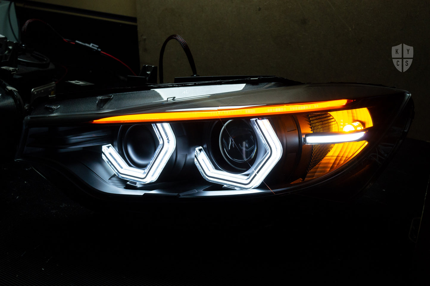 F32 F33 F36 F80 F82 F83 Pre LCI - Vision Angel Eyes (4 Series & M3 M4 Xenon Headlights)