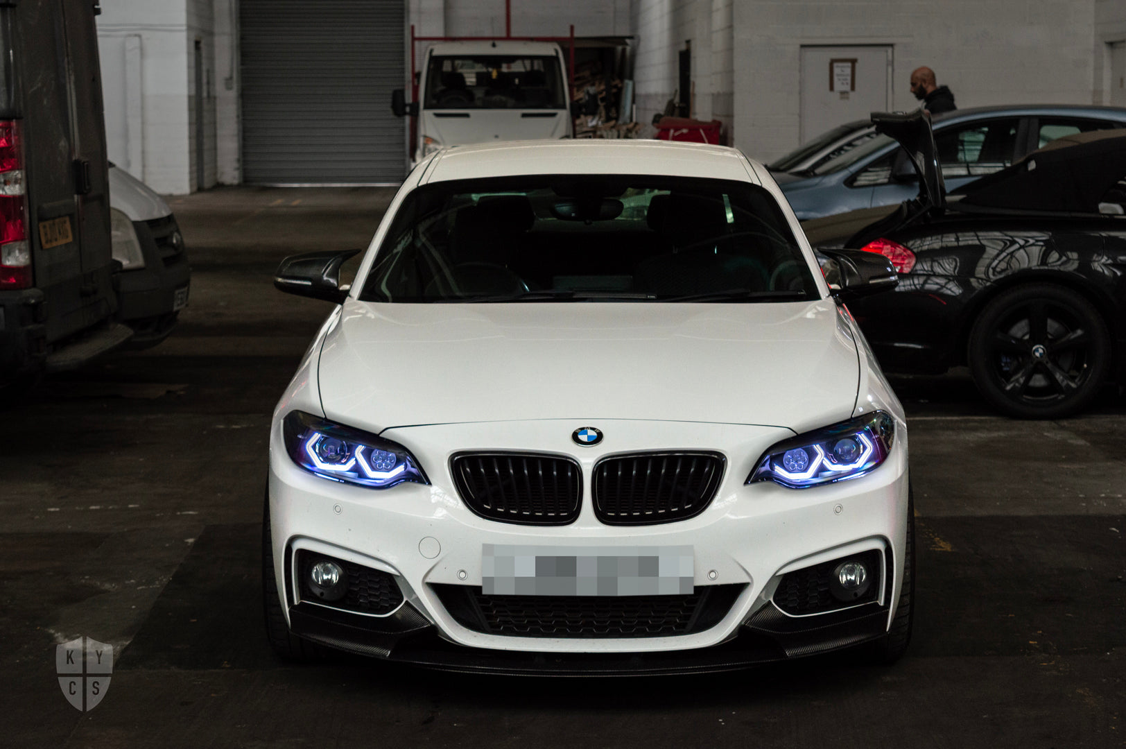 For BMW F22 F23 F87 M2 Concept M4 Iconic Style LED Angel Eyes Kit Halo  Rings