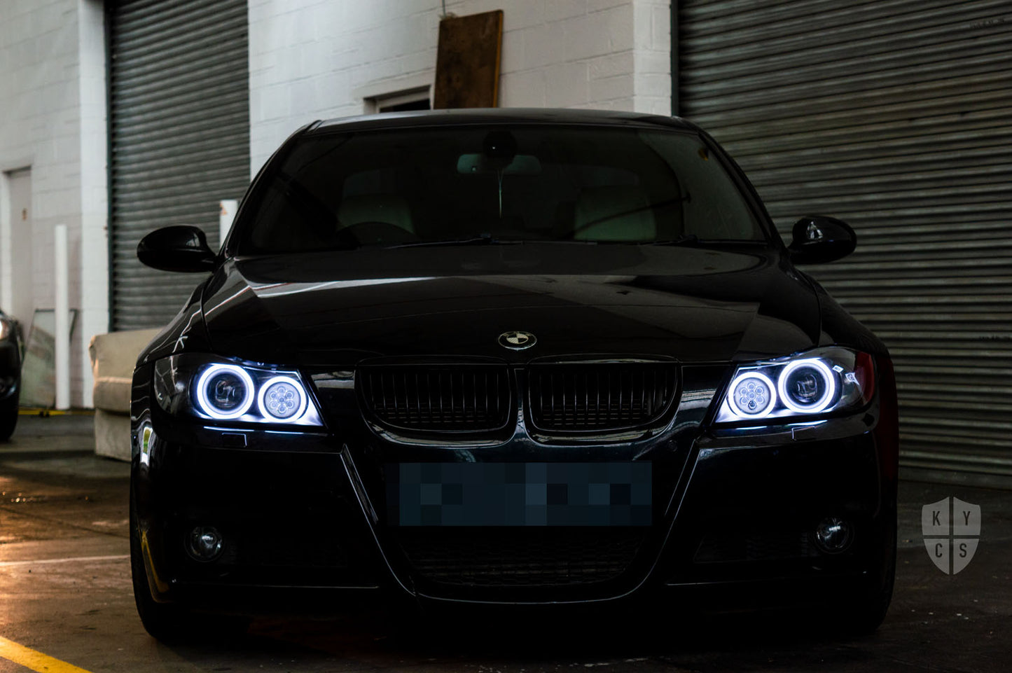 Headlight options on the above vehicle: KYCS (white) angel eyes | Classic blackout | Upgraded high beam (high beam LED unit array style) | New headlight plastic lenses/covers | LED indicators