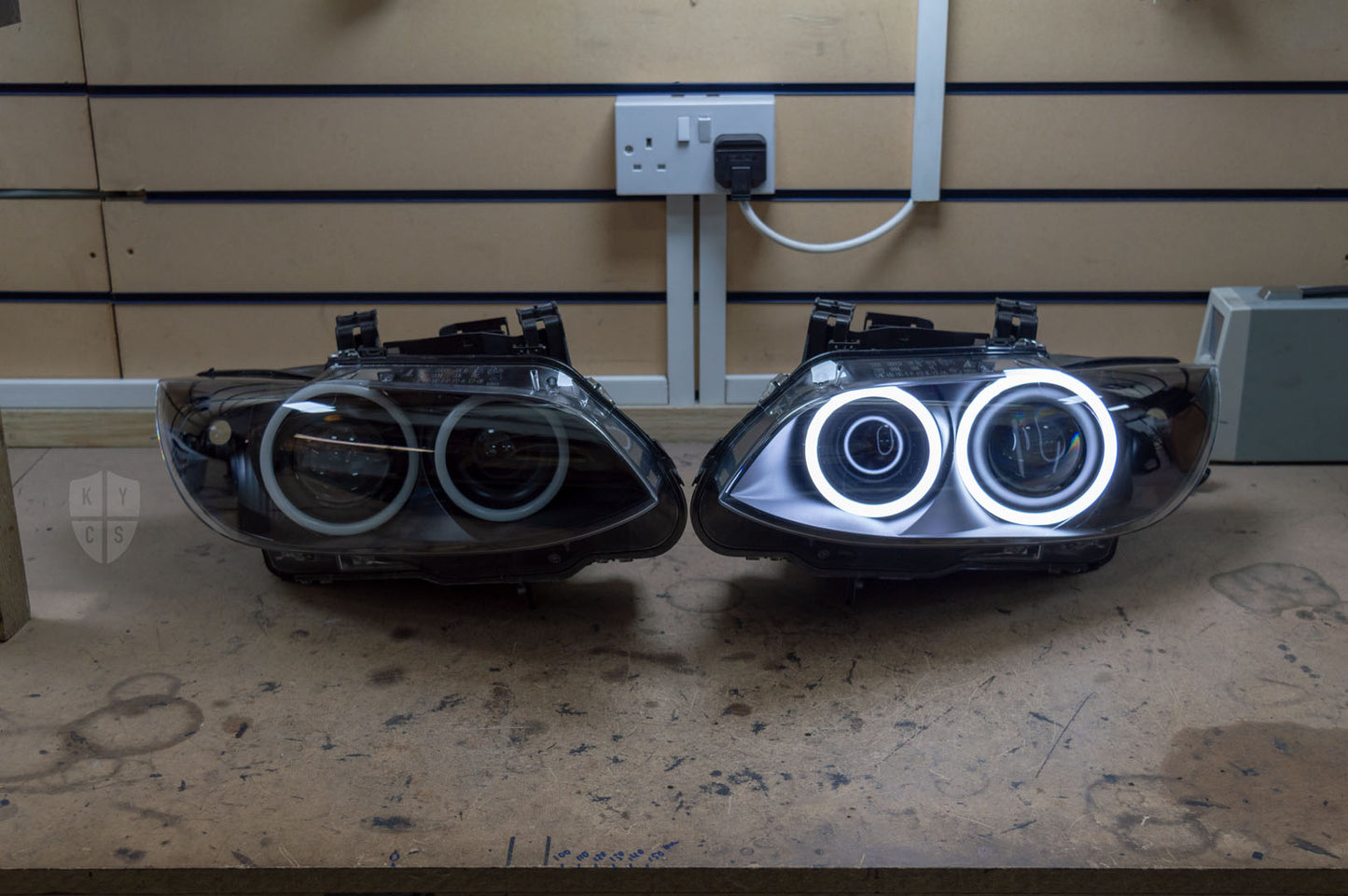 Prebuilt headlights with new lenses