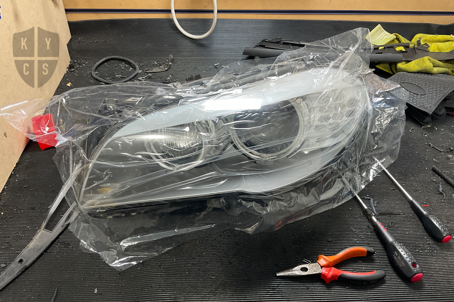 BMW F10/F11/F07 Headlight Refurbishment & Repair From Water Damage