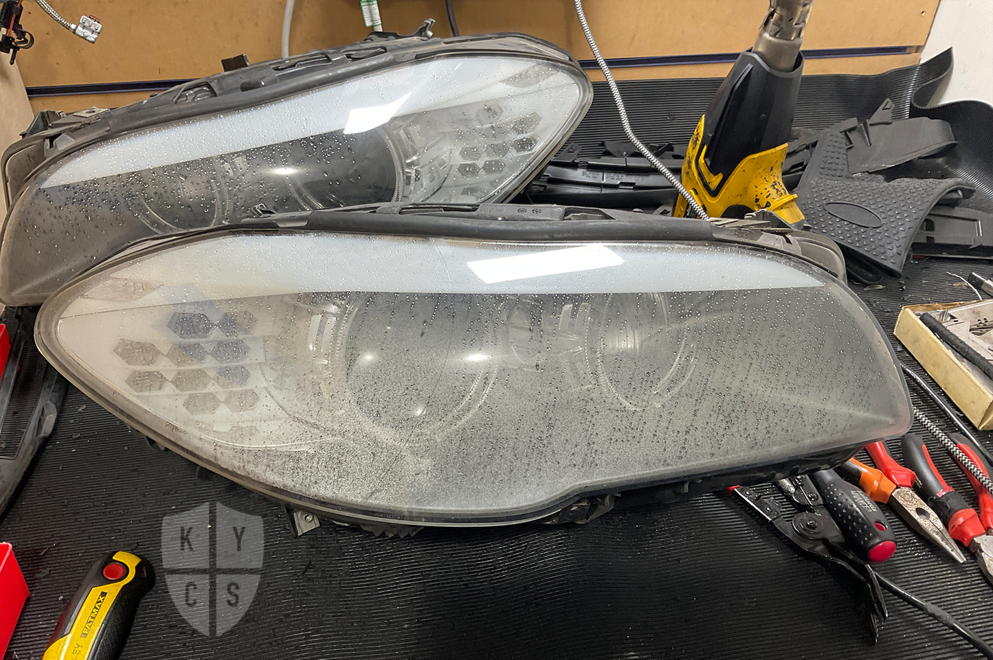 BMW F10/F11/F07 Headlight Refurbishment & Repair From Water Damage