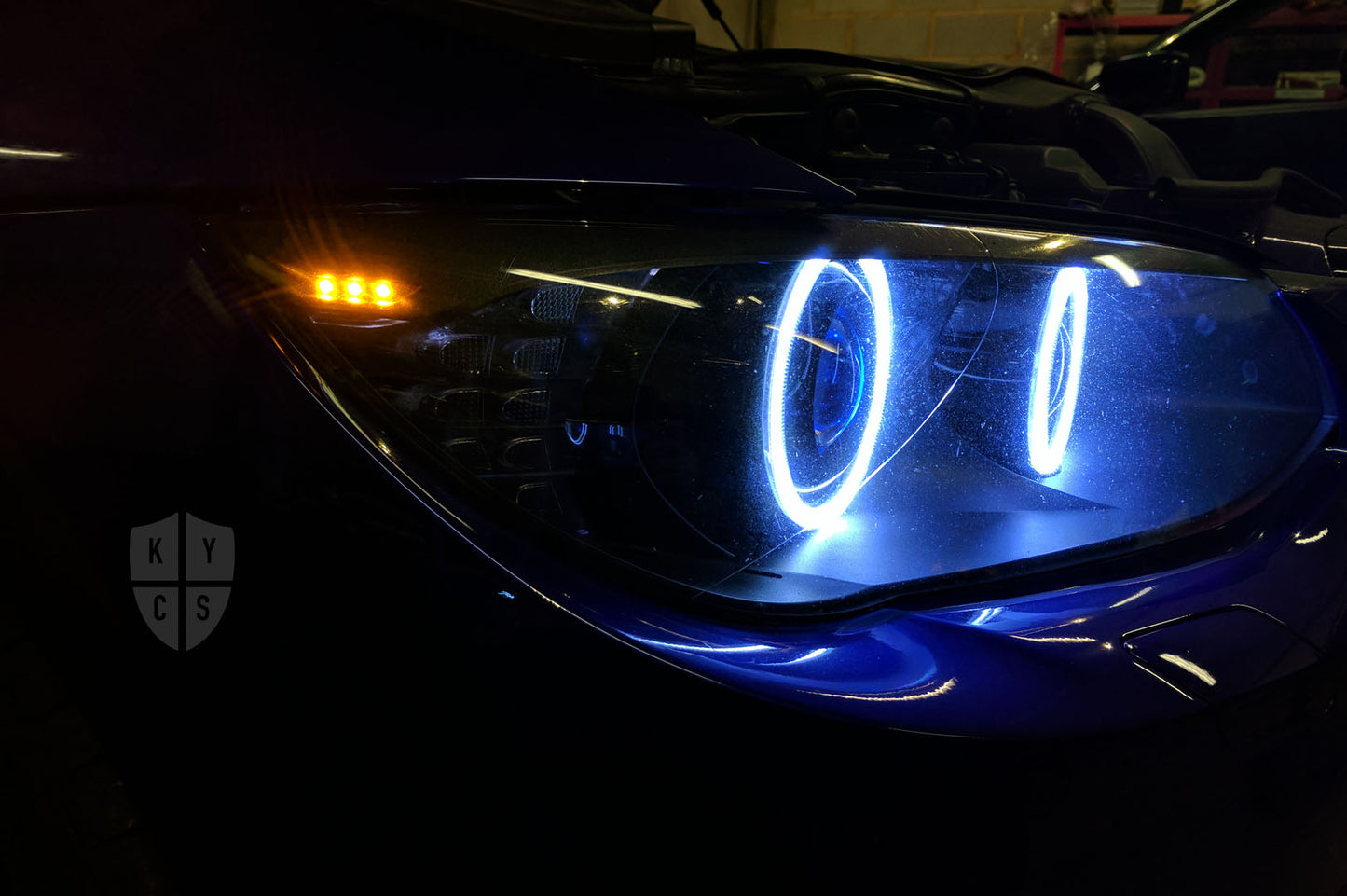 E92 E93 LCI - Round Angel Eyes (3 Series Xenon Headlights)